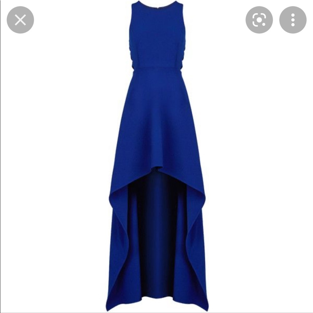 BCBG side cut out high low dress